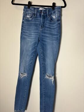 Flying Monkey Ripped Skinny Jeans Sz 24